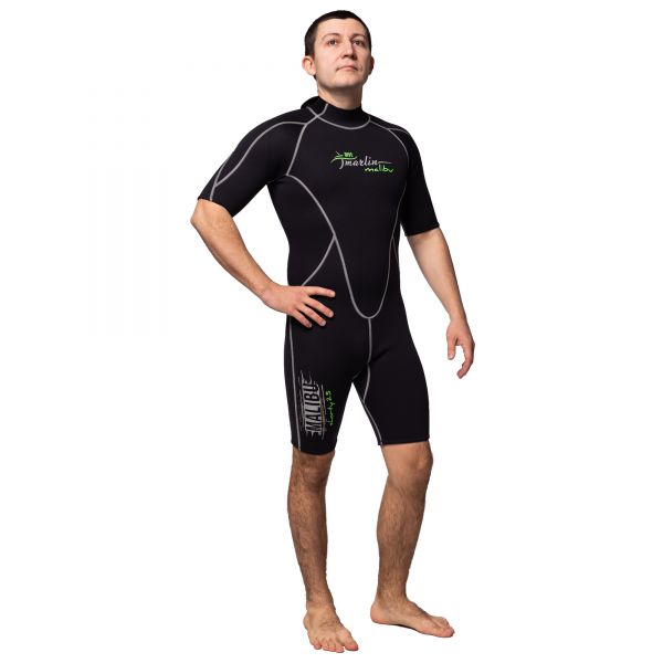 Wetsuit Marlin MALIBU SHORTY MAN 2.5 mm Black/Silver