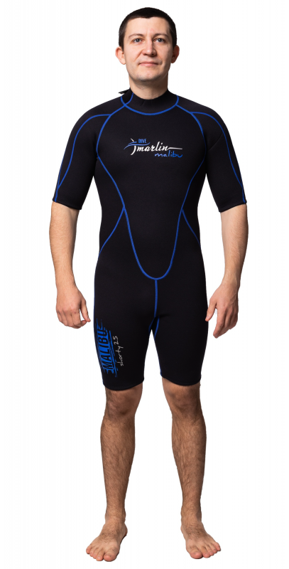 Wetsuit Marlin MALIBU SHORTY MAN 2.5 mm Black/Blue