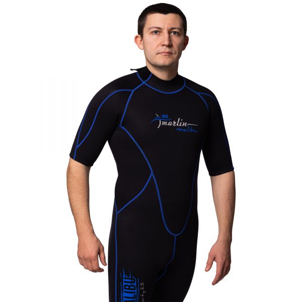 Wetsuit Marlin MALIBU SHORTY MAN 2.5 mm Black/Blue