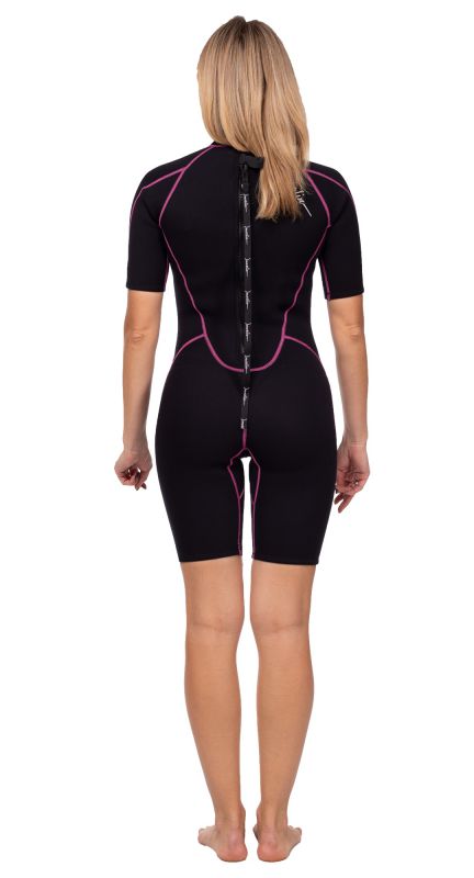 Wetsuit Marlin MALIBU SHORTY LADY 2.5 mm Black/Pink