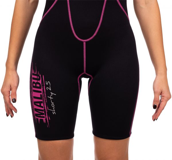 Traje Marlin MALIBU SHORTY LADY 2.5 mm Negro/Rosa