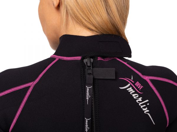 Wetsuit Marlin MALIBU SHORTY LADY 2.5 mm Black/Pink