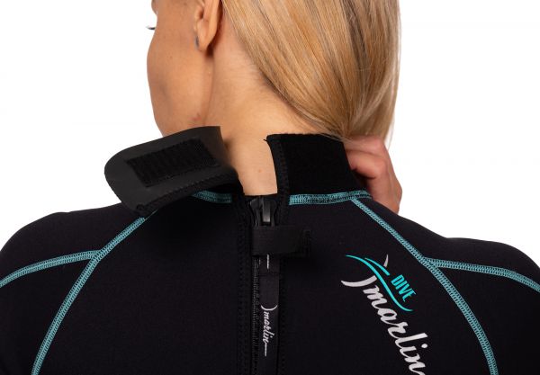 Wetsuit Marlin MALIBU SHORTY LADY 2.5 mm Black/Aqua blue