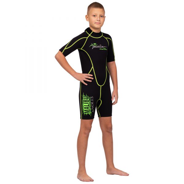 Wetsuit Marlin MALIBU SHORTY JUNIOR 2.5 mm Black/Green