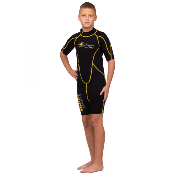 Traje Marlin MALIBU SHORTY JUNIOR 2.5 mm Negro/Amarillo