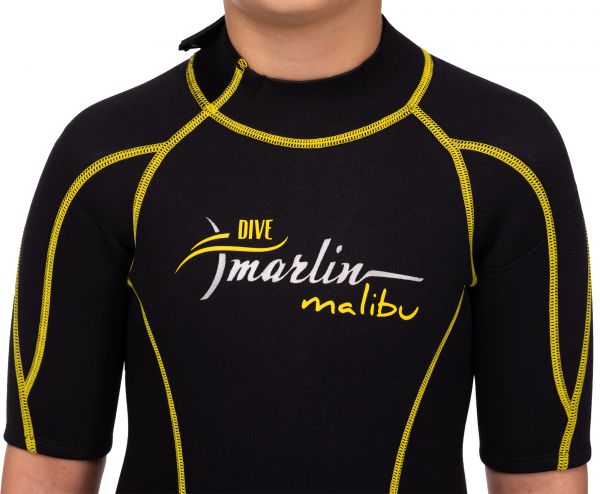 Гидрокостюм Marlin MALIBU SHORTY JUNIOR 2,5 мм Black/Yellow