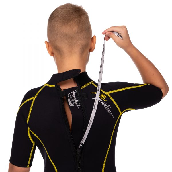 Wetsuit Marlin MALIBU SHORTY JUNIOR 2.5 mm Black/Yellow