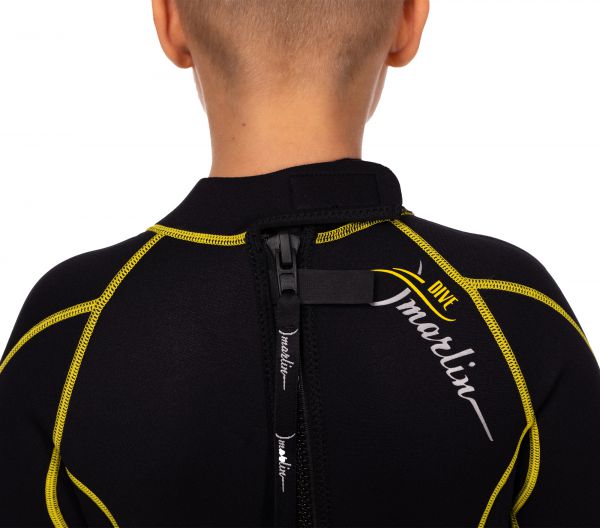 Wetsuit Marlin MALIBU SHORTY JUNIOR 2.5 mm Black/Yellow