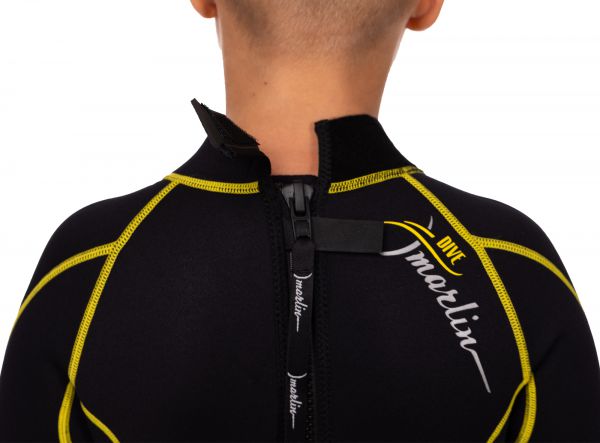 Wetsuit Marlin MALIBU SHORTY JUNIOR 2.5 mm Black/Yellow