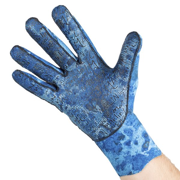 Guantes Marlin ULTRASTRETCH 2 mm Azul océano camuflaje