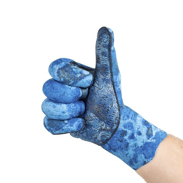 Guantes Marlin ULTRASTRETCH 2 mm Azul océano camuflaje