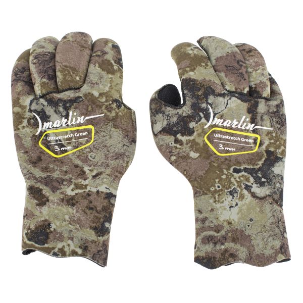 Guantes Marlin ULTRASTRETCH 3 mm  Verde camuflaje