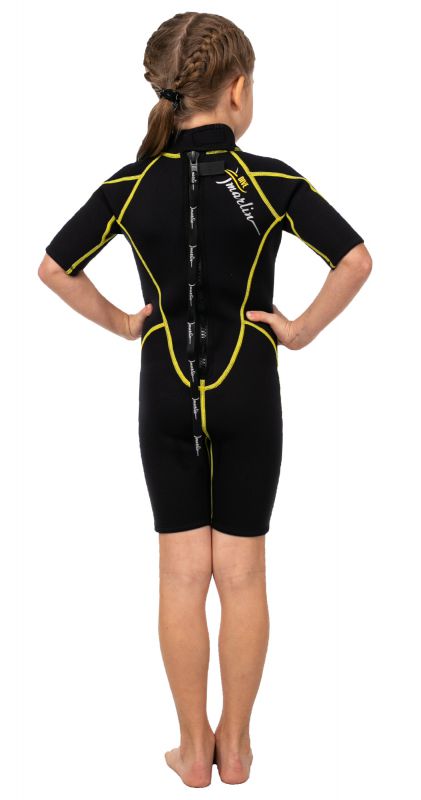 Wetsuit Marlin MALIBU SHORTY JUNIOR 2.5 mm Black/Yellow