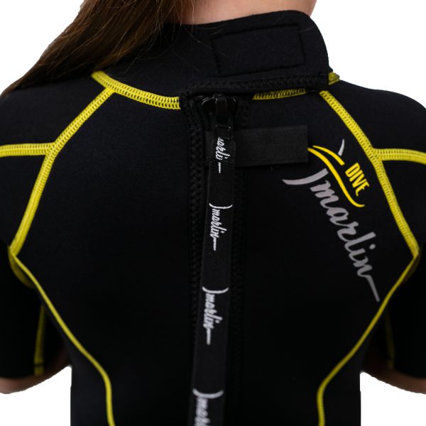 Wetsuit Marlin MALIBU SHORTY JUNIOR 2.5 mm Black/Yellow