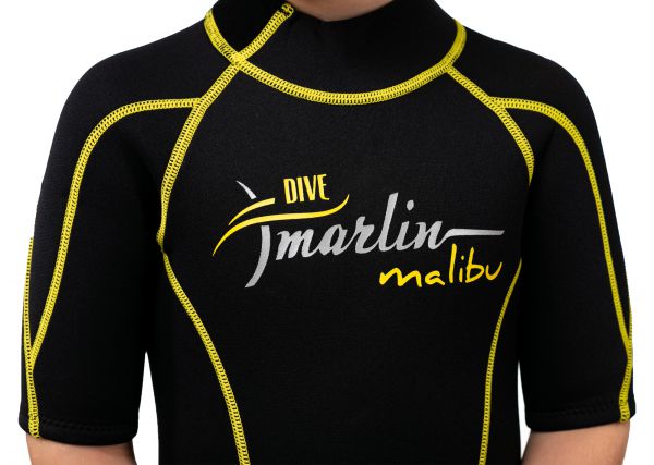 Wetsuit Marlin MALIBU SHORTY JUNIOR 2.5 mm Black/Yellow