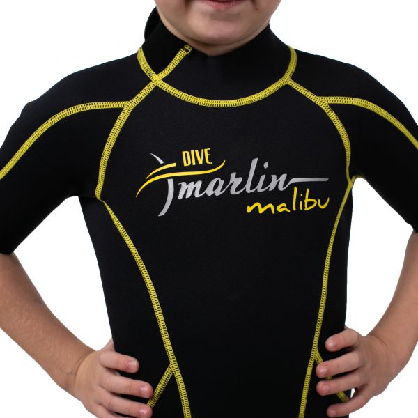 Wetsuit Marlin MALIBU SHORTY JUNIOR 2.5 mm Black/Yellow