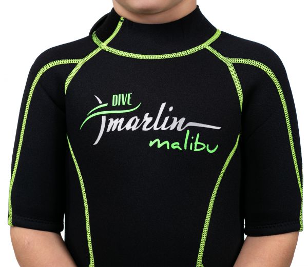 Wetsuit Marlin MALIBU SHORTY JUNIOR 2.5 mm Black/Green