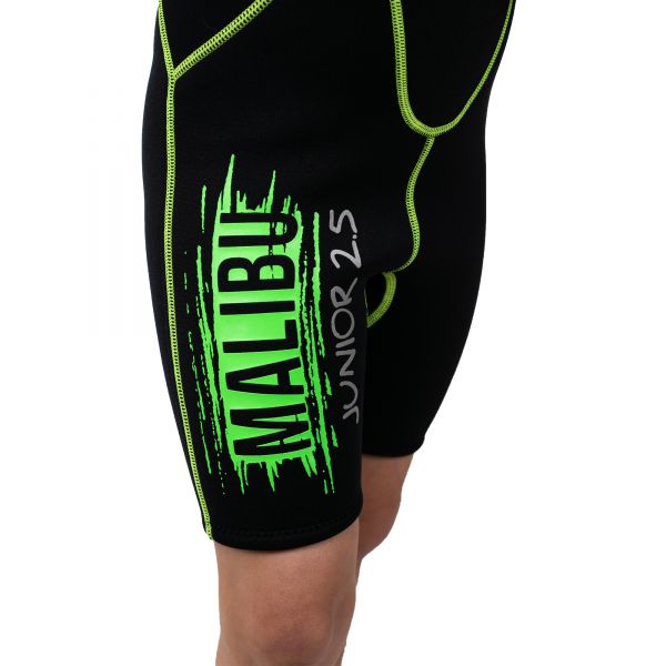 Wetsuit Marlin MALIBU SHORTY JUNIOR 2.5 mm Black/Green