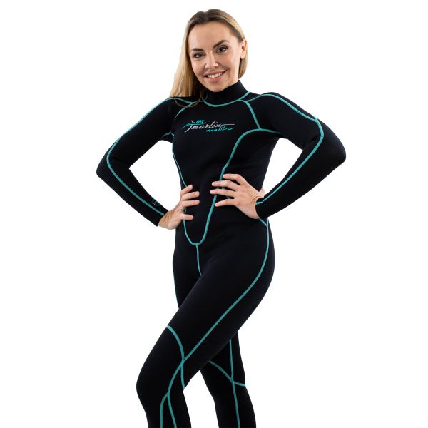 Гидрокостюм Marlin MALIBU LADY 2.5 мм Black/Aqua blue