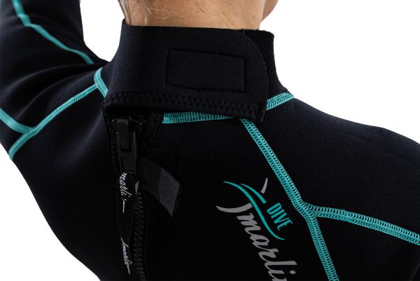 Wetsuit Marlin MALIBU LADY 2.5 mm Black/Aqua blue