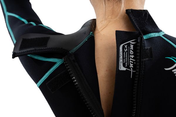 Wetsuit Marlin MALIBU LADY 2.5 mm Black/Aqua blue