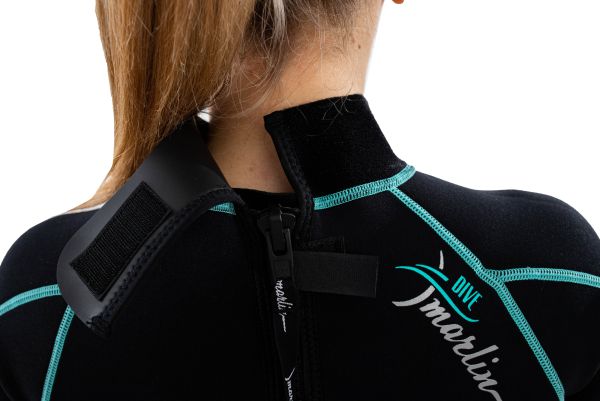 Wetsuit Marlin MALIBU LADY 2.5 mm Black/Aqua blue