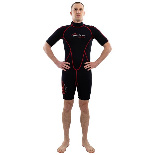 Traje Marlin MALIBU SHORTY MAN 2.5 mm Negro/Rojo