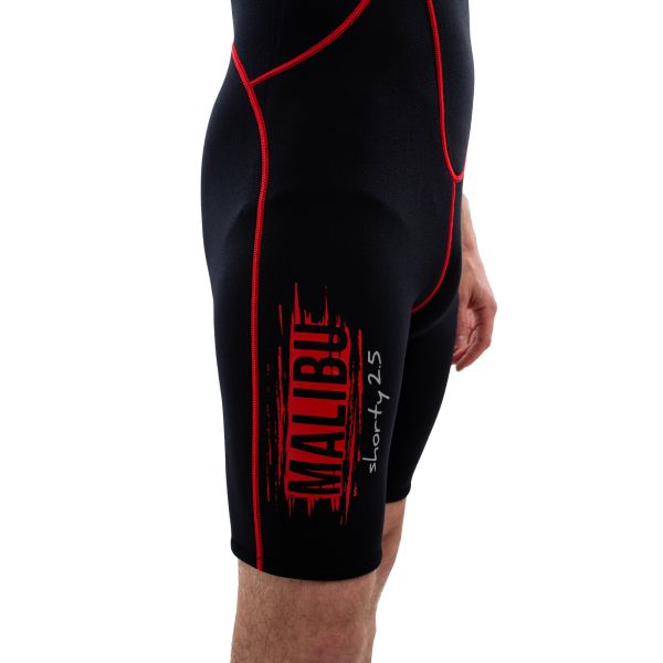 Wetsuit Marlin MALIBU SHORTY MAN 2.5 mm Black/Red