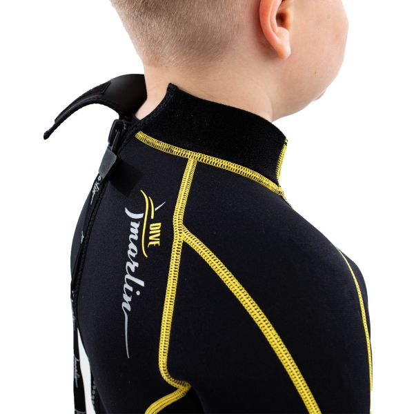 Traje Marlin MALIBU JUNIOR 2,5 mm Negro/Amarillo