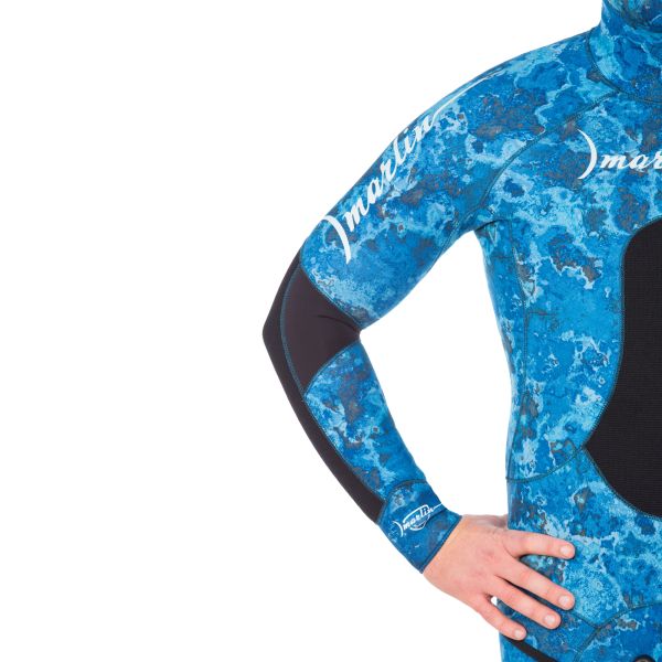 Wetsuit Marlin CAMOSKIN PRO 3 mm ocean blue camo