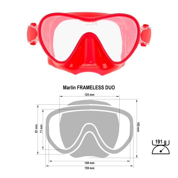 Mask Marlin FRAMELESS DUO Pink