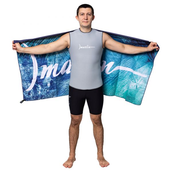 Marlin Microfiber Beach Towel Colored