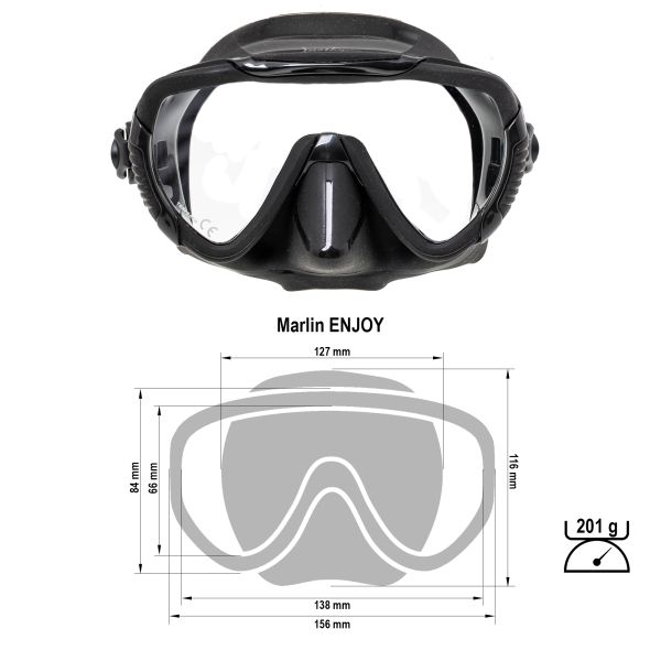 Mask Marlin ENJOY Black