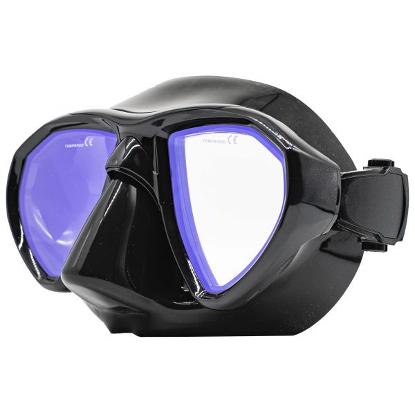 Mask Marlin ERGO Black with yellow mirror lens