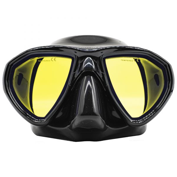 Mask Marlin ERGO Black with yellow mirror lens