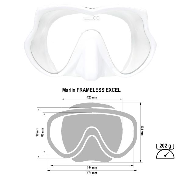 Маска Marlin Frameless Excel White