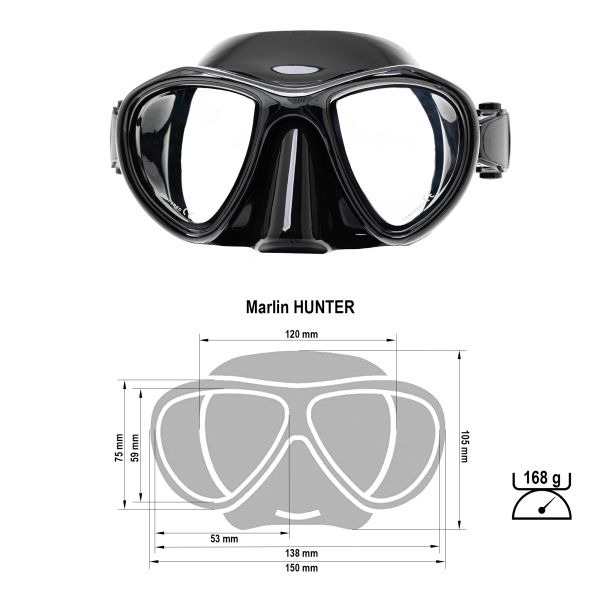 Mask Marlin HUNTER Black