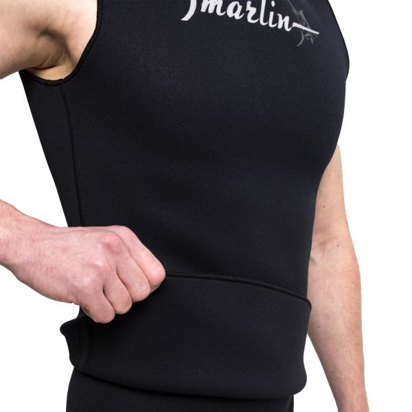 Marlin HOODED VEST NYLON 2 mm Black