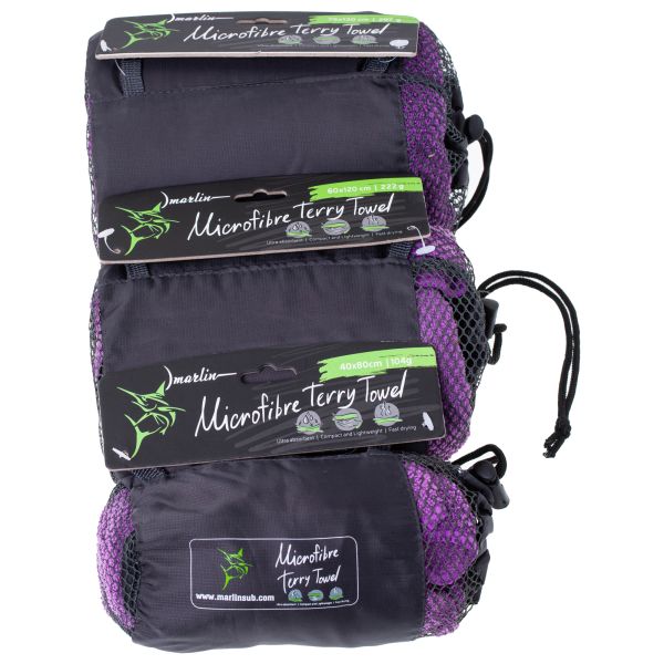 Marlin Microfiber Terry Towel Dark Purple