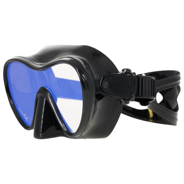 Mask Marlin FRAMELESS DUO Black with yellow mirror lens