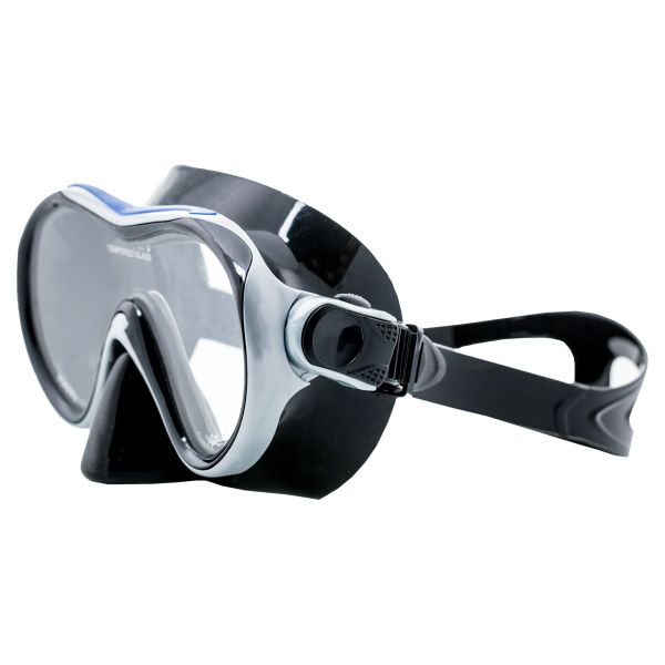 Marlin Haiti Blue/Silver/Black Snorkeling Mask