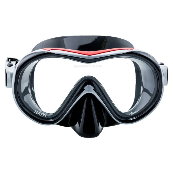 Marlin Haiti Red/Silver/Black Snorkeling Mask