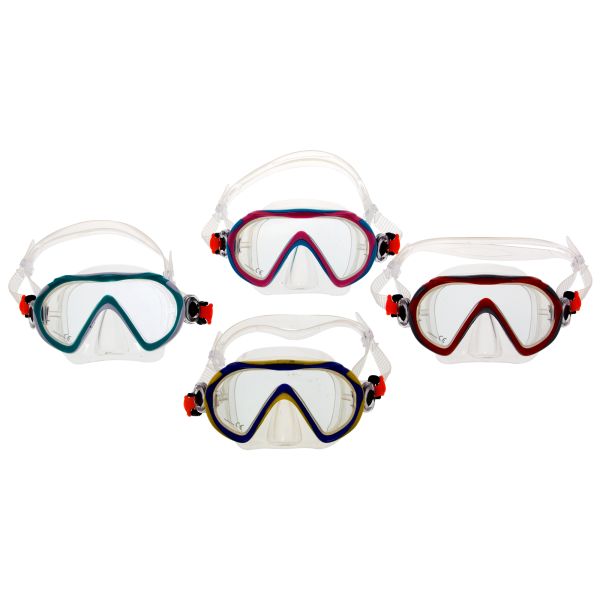 Junior mask Marlin JOY Red/Silver/Clear