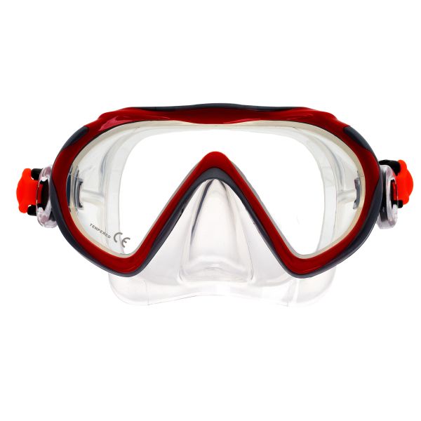 Junior mask Marlin JOY Red/Silver/Clear