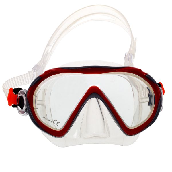 Junior mask Marlin JOY Red/Silver/Clear