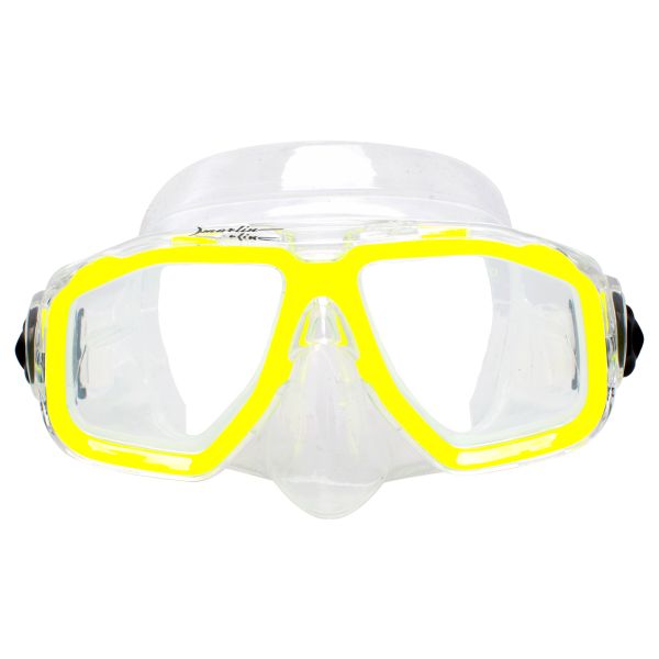 Дитяча маска Marlin JUNIOR Yellow/Clear