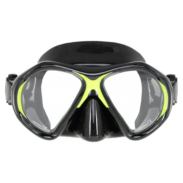 Marlin Superba Neon green/Black Diving Mask