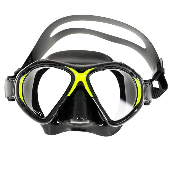 Marlin Superba Neon green/Black Diving Mask