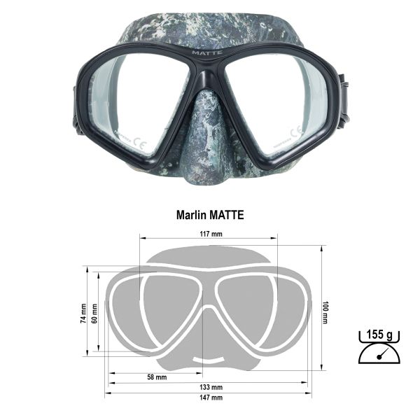 Mask Marlin MATTE 2.0 Camo Black