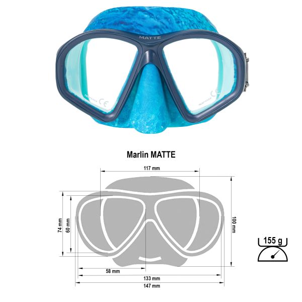 Mask Marlin MATTE 2.0 Camo Blue